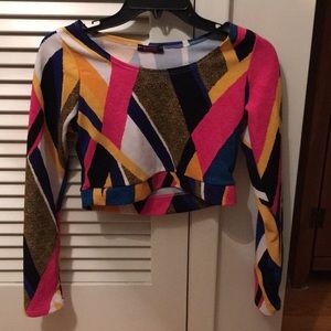 Geometric Crop Top